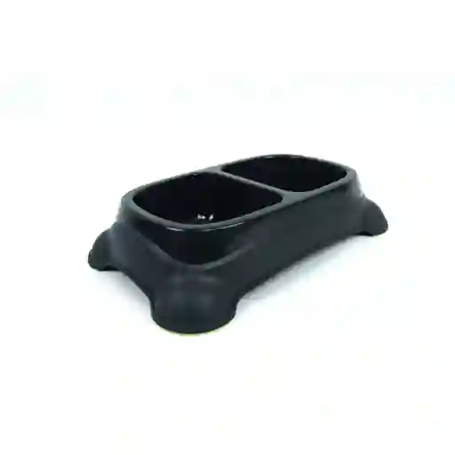 Comedero Doble - 2 x 950 ml Black