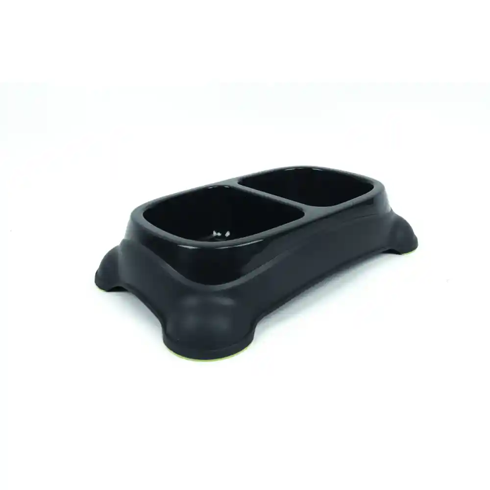 Comedero Doble - 2 x 950 ml Black