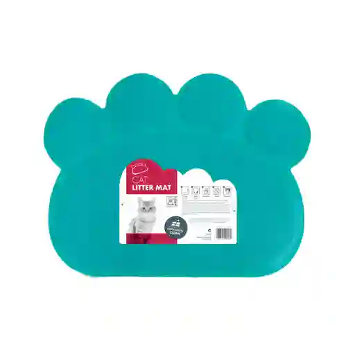 Tapete Recogedor De Arena Para Gato M-pets Azul - 60x45 Cm