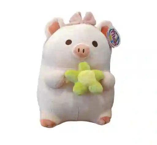 Peluche Muñeco Juguete Cerdito Balaca Flor Zr-28