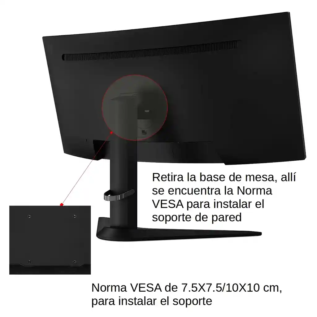 Soporte Para Monitor Pc Vesa Base Tv Móvil 13 14 17 19 21 24 27