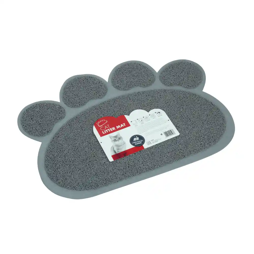 Tapete Arenera Paw Cat Litter Mat Grey