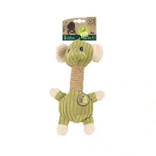 Peluche Para Perro M-pets Eco Eli Verde Con Blanco