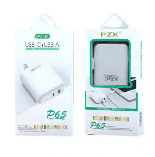 Cargador Para Computador O Celular Doble Puerto 65w Pzx