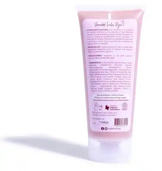 Mascarilla Facial De Frutos Rojos Kaba 200 Ml