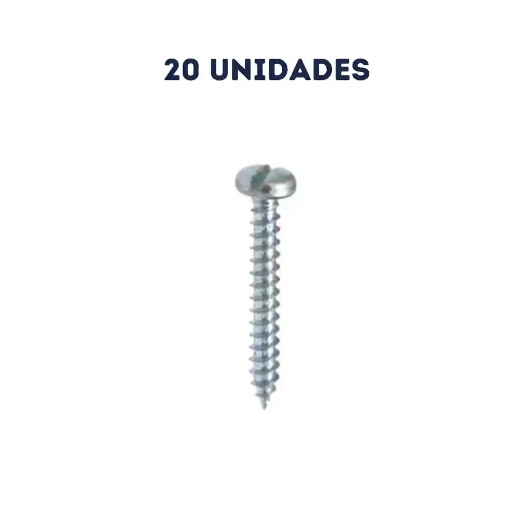 20 Unidades Tornillo Lámina 6 X 1/2