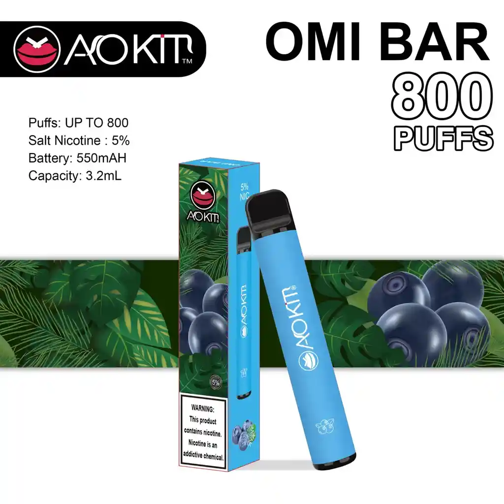 Omi Bar 800 Blueberry Ice