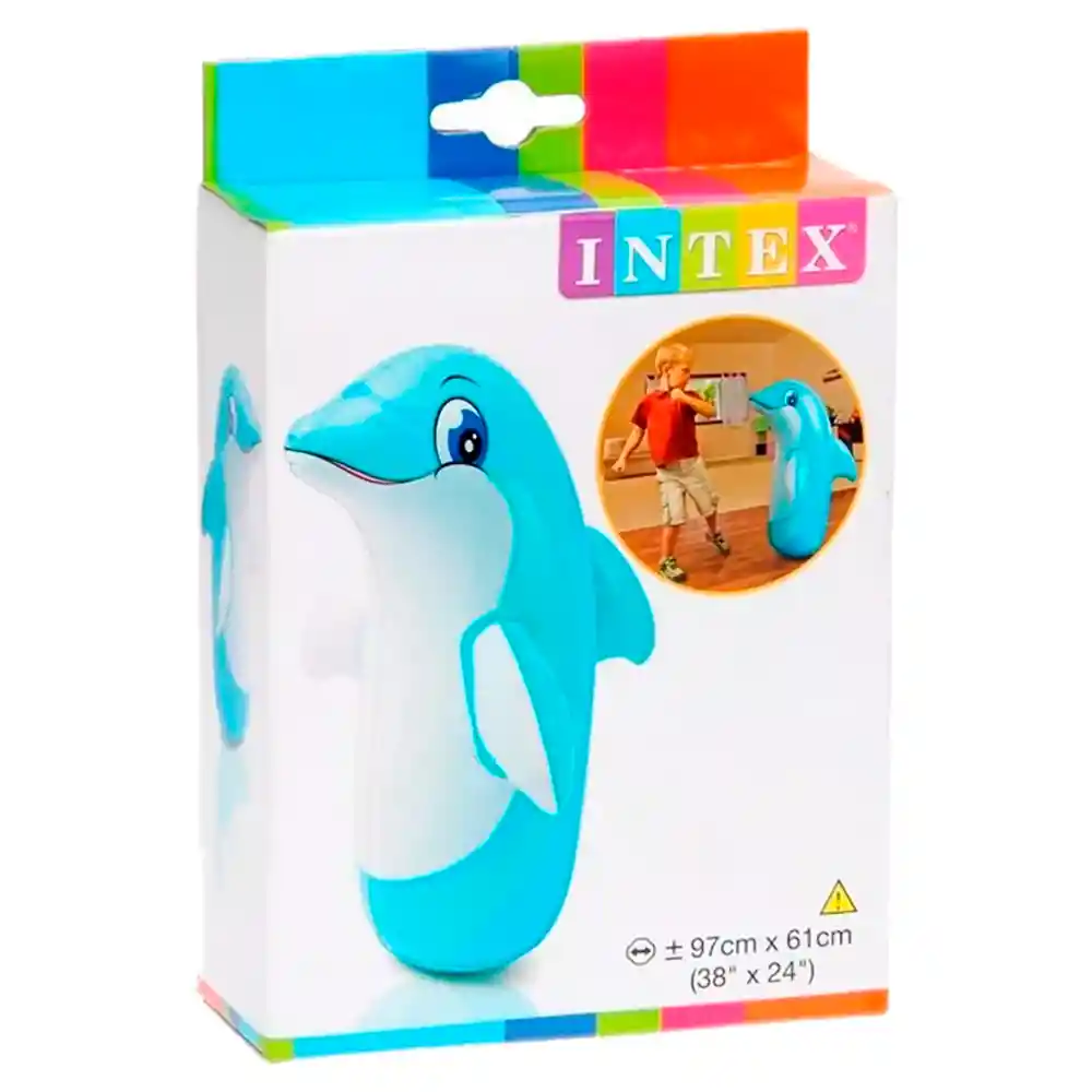 Golpeador Muñeco Inflable Intex 44672 Boxeador Luchador Nuevo (delfin)