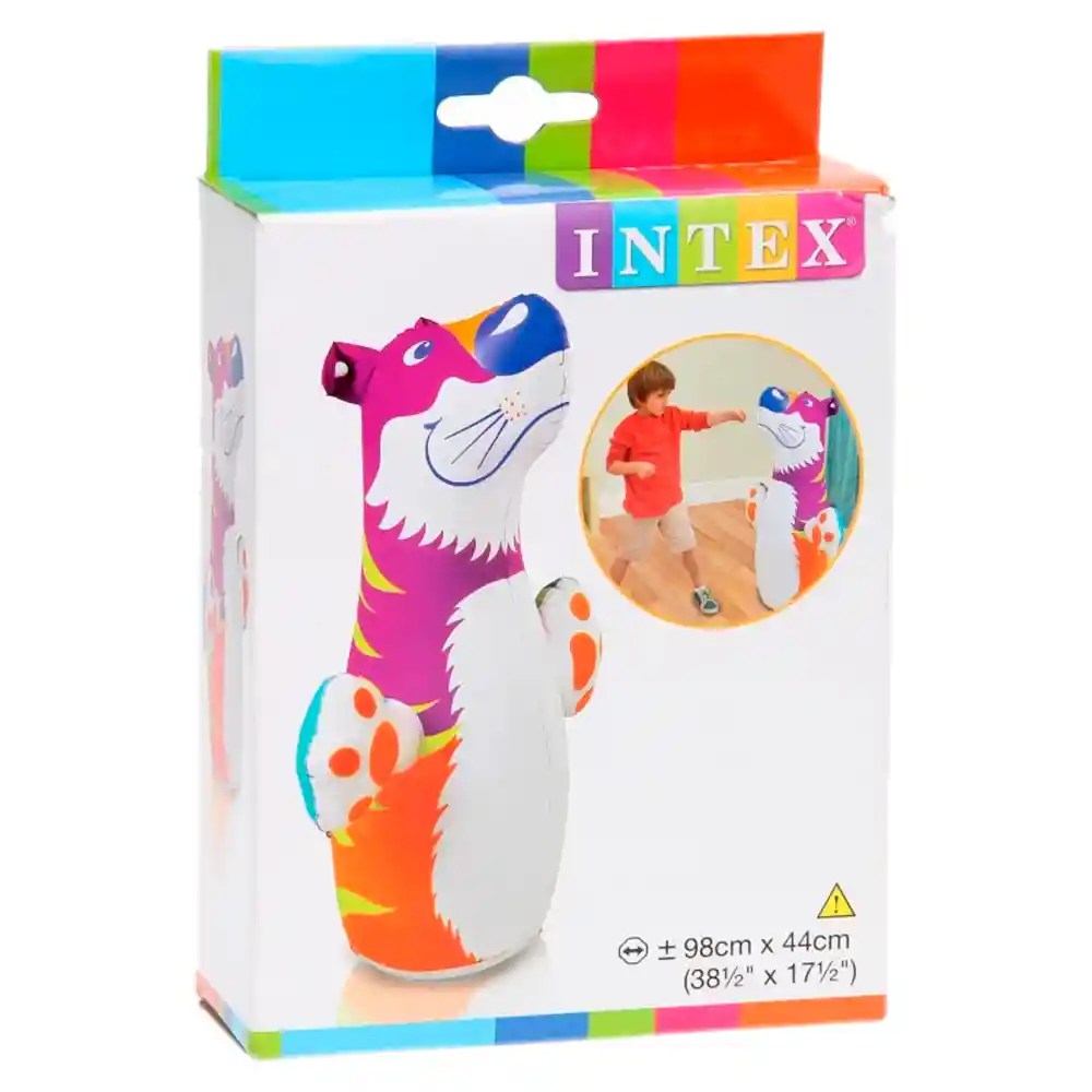 Golpeador Muñeco Inflable Intex 44672 Boxeador Luchador Nuevo (tigre)