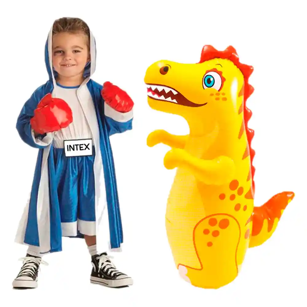 Golpeador Muñeco Inflable Intex 44672 Boxeador Luchador Nuevo (dinosaurio)