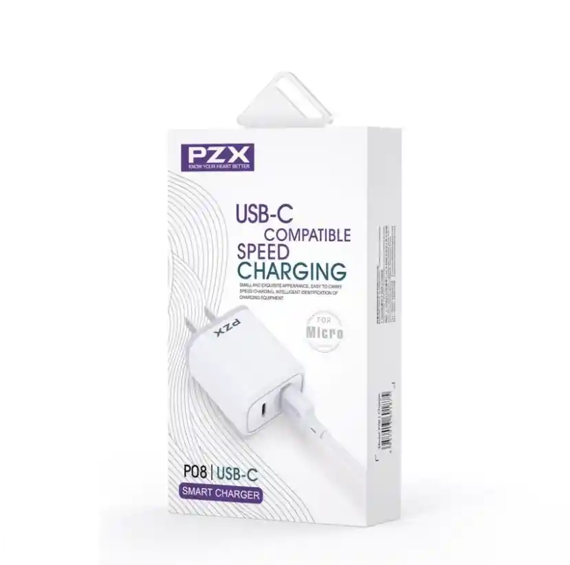 Cargador Para Iphone Pzx Regulador De Energía Pd 2.4a