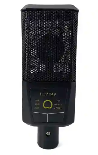 Micrófono Condensador Con Interfaz De Audio Y Soporte