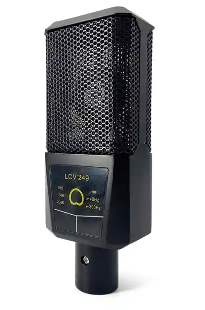 Micrófono Condensador Con Interfaz De Audio Y Soporte