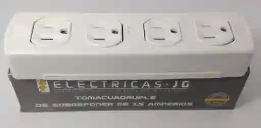 Toma Cuadruple De Sobreponer De 4 Servicios De (15a-125v-1875w) Tipo Leviton