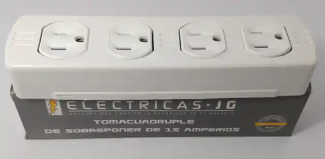 Toma Cuadruple De Sobreponer De 4 Servicios De (15a-125v-1875w) Tipo Leviton