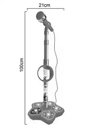 Juguete Microfono Karaoke Patrulla Canina Niño + Luces 100cm