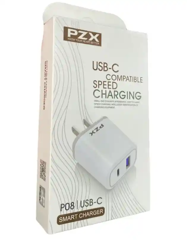 Cargador Para Celular Pzx Micro P08 Regulador De Energía 2.4a Usb