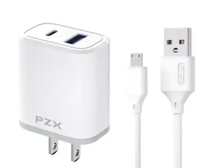 Cargador Para Celular Pzx Micro P08 Regulador De Energía 2.4a Usb