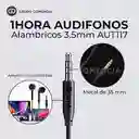 1hora Audifonos Alambricos 3.5mm Aut122