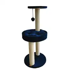 Gimnasio Para Gato Pet Comfort Redondo Azul - 45x45x110 Cm