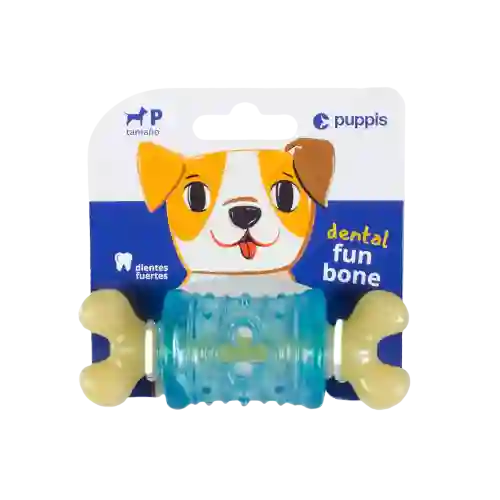 Juguete Para Perro Puppis Chew Bone Azul - 10.5 Cm
