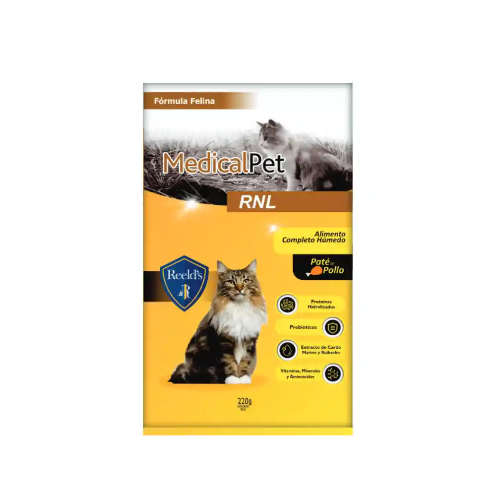 Alimento Húmedo Gato Reeld's Medical Pet Rnl - 220 Gr