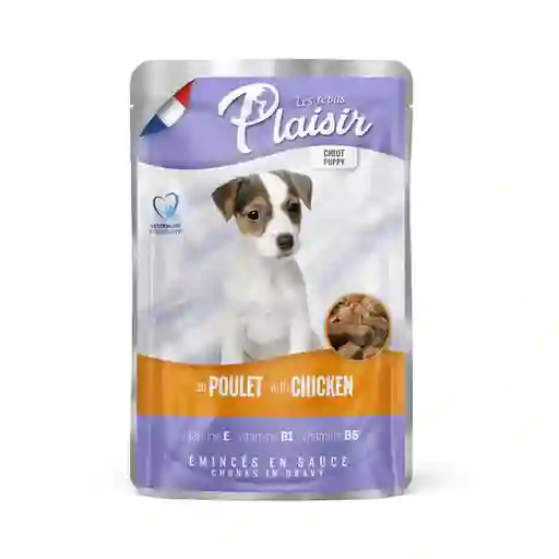 Alimento Húmedo Puppy Plaisir Pouch Pollo En Salsa - 100 Gr