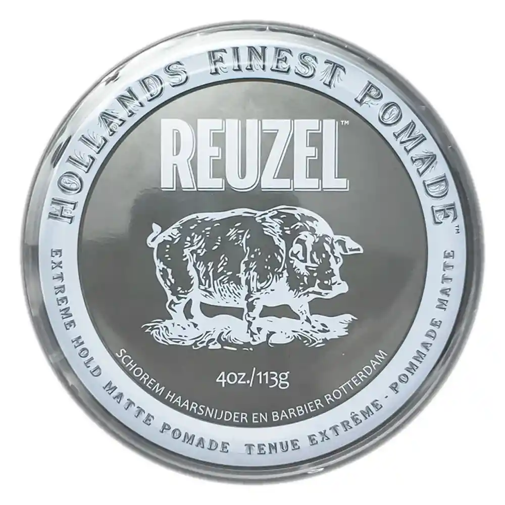 Cera Profesional Pomada Cabello Y Barba Reuzel Colores 4oz Gris