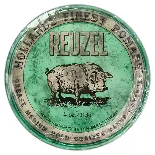 Cera Profesional Pomada Cabello Y Barba Reuzel Colores 4oz Verde