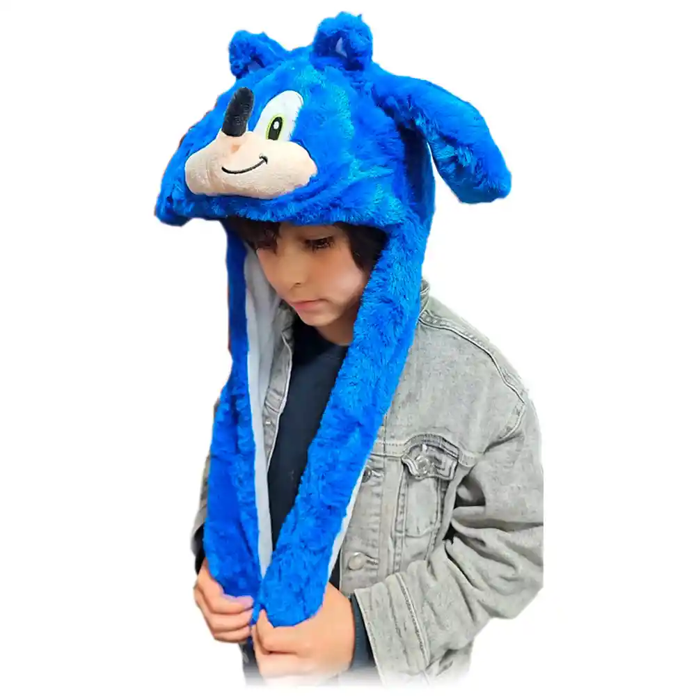 Gorro Sombrero Con Orejas Móviles Para Niños O Niñas Sonic