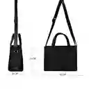 	 Bolso Cartera Doble Funcion Dama Mujer Karla Chacon Juli Negro