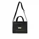 	 Bolso Cartera Doble Funcion Dama Mujer Karla Chacon Juli Negro