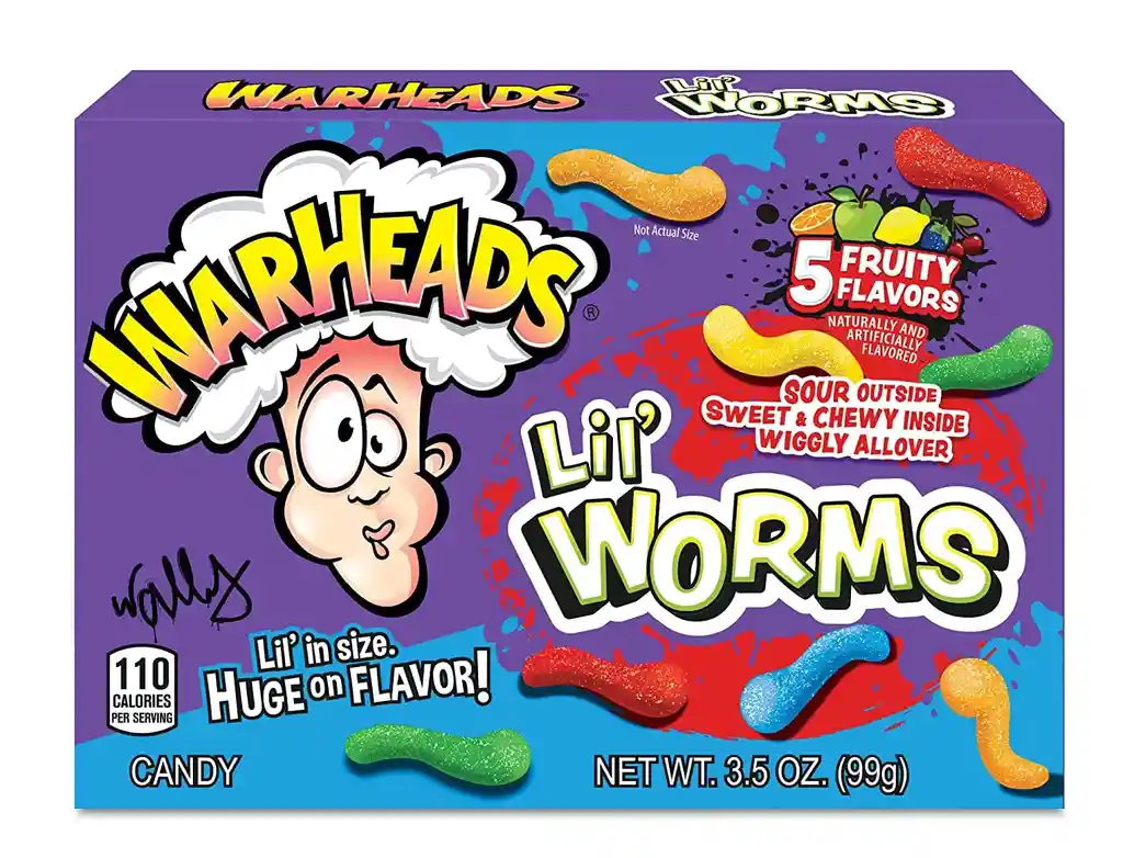 Warheads Caja Dulce Acido Gusanos 99g