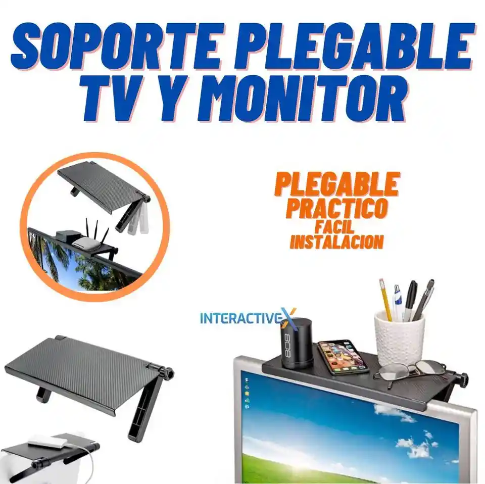 Soporte Tv Y Monitor Plegable Para Deco Y Equipos