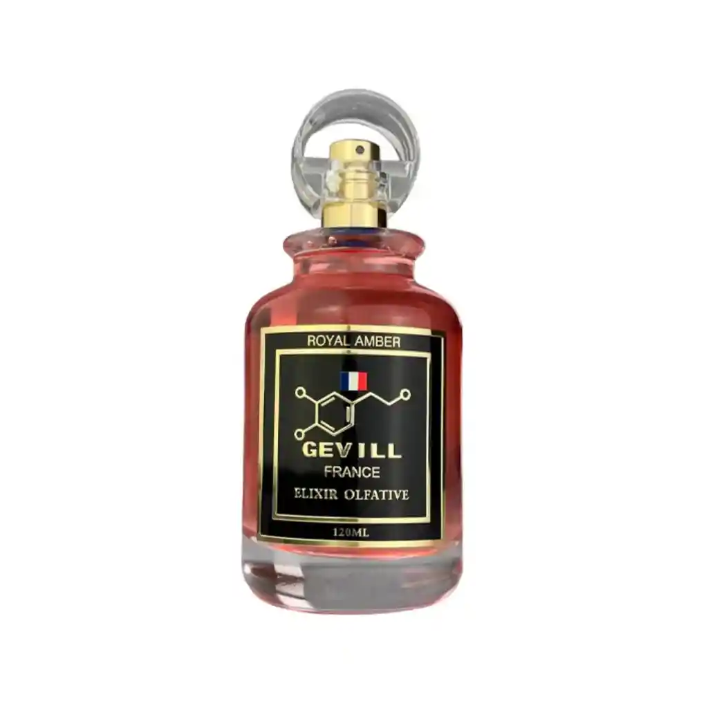 Loción Perfume Gevill France Royal Amber 120ml Elixir De Parfum Unisex Original Garantizada