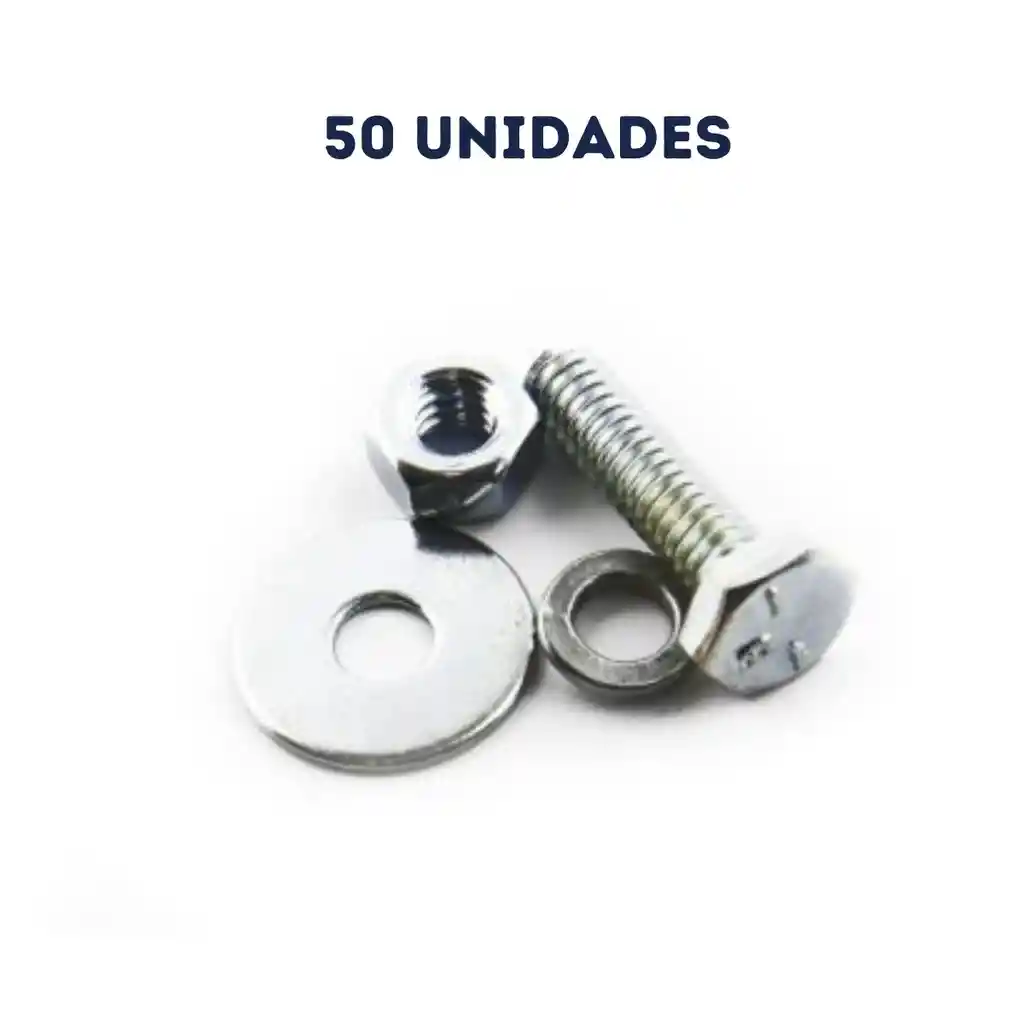 Paquete X 50 Unidades Tornillo Hexagonal 1/4 X 3/4