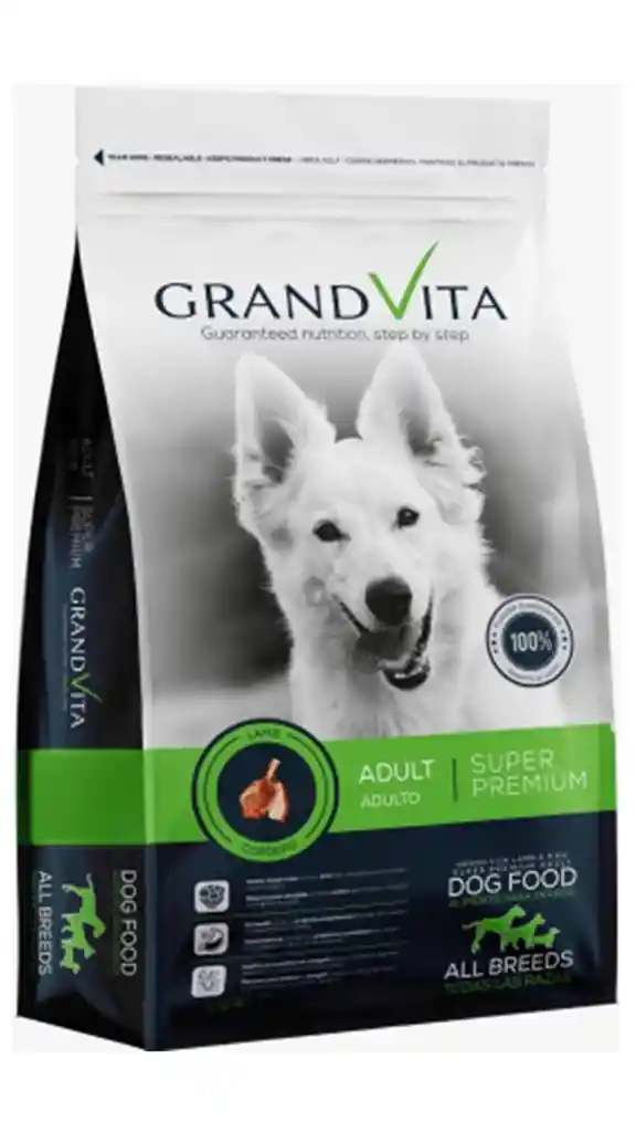 Grand Vita Adulto Sabor A Cordero | Comida Perro X 8 Kg