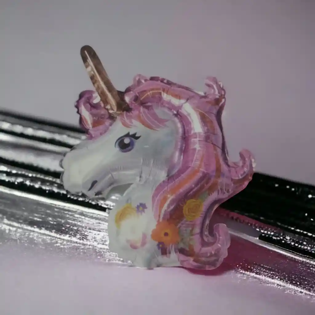 Globo Metalizado Cabeza Unicornio 14 Pulgadas (pequeño) X Unidad