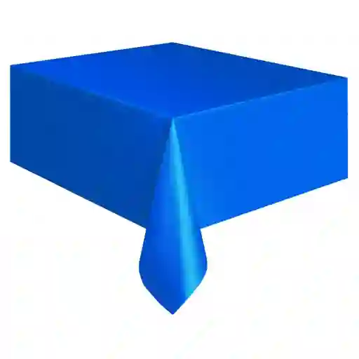 Mantel Plastico Para Mesa Rectangular Azul
