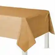 Mantel Plàstico Para Mesa Rectangular Dorado