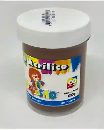 Pintura Vinilo Payasito Color Cafe X Unidad 80g Pinturas Vinilos