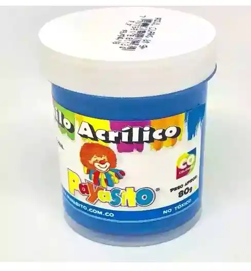 Pintura Vinilo Payasito Color Azul Oscuro X Unidad 80g Pinturas Vinilos