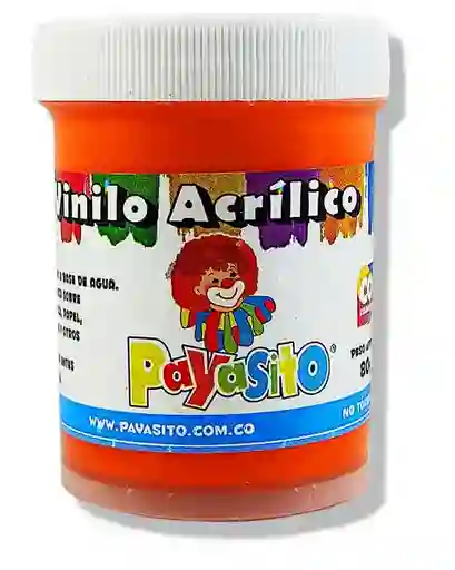 Pintura Vinilo Payasito Color Naranja X Unidad 80g Pinturas Vinilos