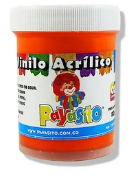 Pintura Vinilo Payasito Color Naranja X Unidad 80g Pinturas Vinilos