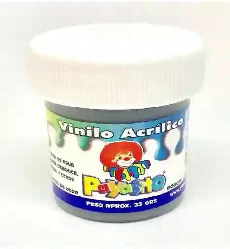 Pintura Vinilo Payasito Color Gris X Unidad 80g Pinturas Vinilos