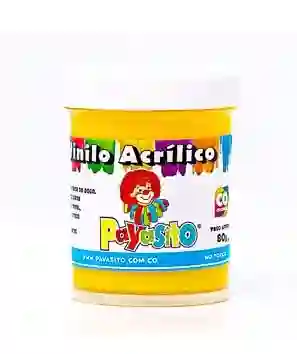 Pintura Vinilo Payasito Color Amarillo X Unidad 80g Pinturas Vinilos