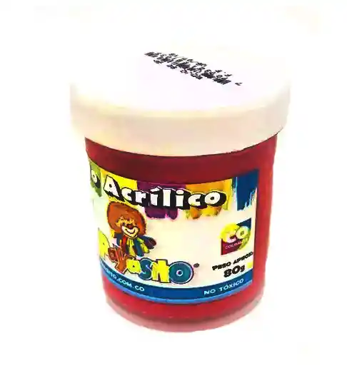 Pintura Vinilo Payasito Color Rojo X Unidad 80g Pinturas Vinilos