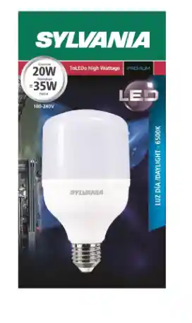 Bombillo Led Toledo Sylvania De 20w E27 6500k Luz Blanca 1700lm Bl899