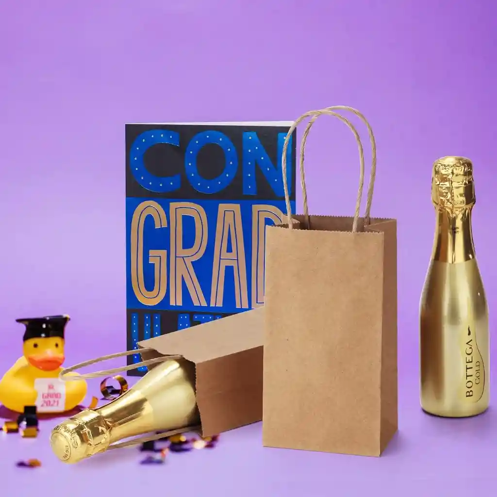 Bolsa De Papel Kraft X12unds Medianas 17x11x7cm Regalo Empaques Paquete