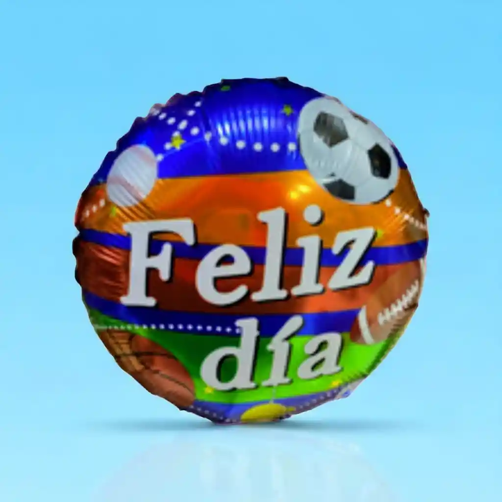 Globo Metalizado Feliz Dia/22 Cm